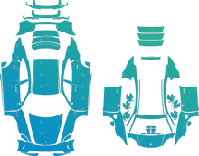 Porsche Taycan Base, 4S, GTS GY (From 2025) Facelift Sedan Pre-Cut PPF Pattern Templates