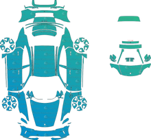 Porsche Taycan GTS J1 (From 2025) Sedan Pre-Cut PPF Pattern Templates