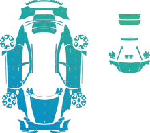 Porsche Taycan GTS Sedan, Turbo S, Turbo (2020–2023) Sedan Pre-Cut PPF Pattern Templates
