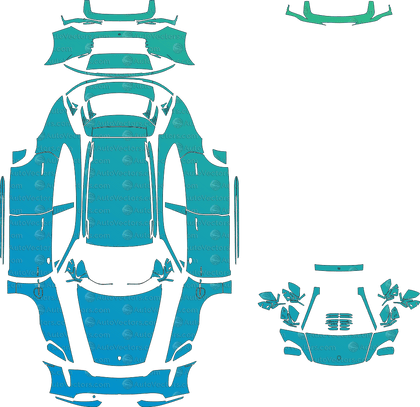 Porsche Taycan Sport Turismo 4S J1 (From 2024) Wagon Pre-Cut PPF Pattern Templates