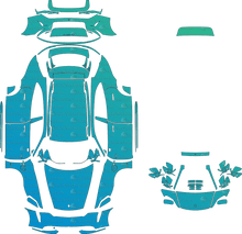 Porsche Taycan Sport Turismo Turbo S J1 (From 2024) Wagon Pre-Cut PPF Pattern Templates