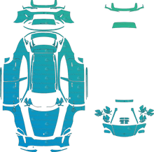Porsche Taycan Sport Turismo Turbo S J1 (From 2024) Wagon Pre-Cut PPF Pattern Templates