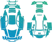 Porsche Taycan Turbo, Turbo GT (From 2025) Sedan  Facelift Sedan Pre-Cut PPF Pattern Templates
