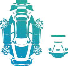Porsche Taycan Turbo / Turbo S Cross Turismo (2021–2023) Wagon Pre-Cut PPF Pattern Templates