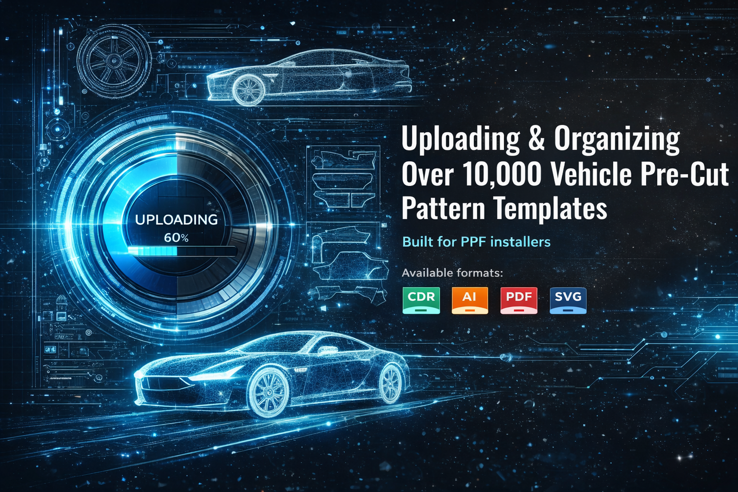 CAR PPF precut templates download SVG, CDR, AI, PDF