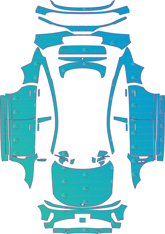 Qiyuan A07 Base (From 2024) pre-cut PPF pattern layout