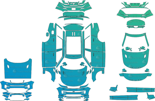 Range Rover Sport Autobiography L461 (From 2023) SUV Pre - Cut PPF Pattern Templates pre - cut PPF template digital file download