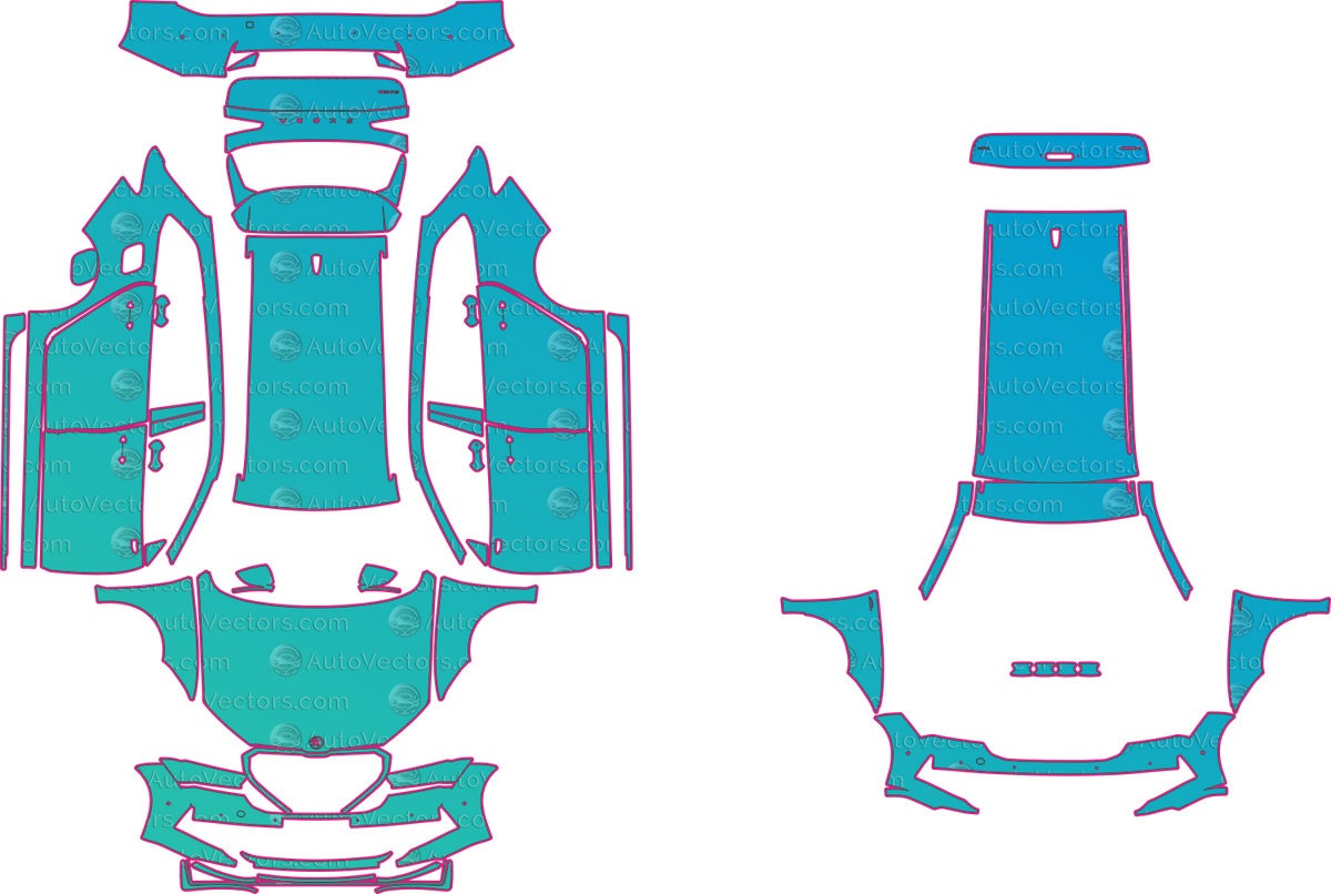Skoda Superb SE L (From 2024) Estate – pre-cut PPF pattern templates, instant digital download vector cut files (CDR, AI, PDF, SVG)