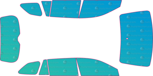 Subaru Outback BR (From 2010) Wagon – window tint pre-cut templates, instant digital download vector cut files (CDR, AI, PDF, SVG)