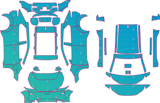 Subaru Solterra Base (From 2026) SUV pre-cut PPF pattern layout