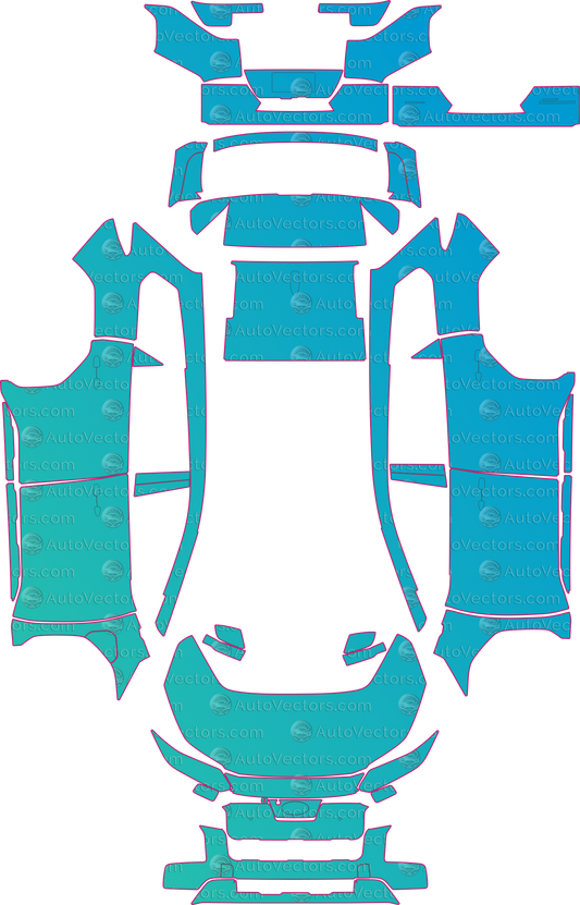 Subaru Trailseeker (From 2026) SUV Pre-Cut PPF Pattern Templates – pre-cut PPF pattern templates, digital download vector files (CDR, AI, PDF, DXF, SVG)