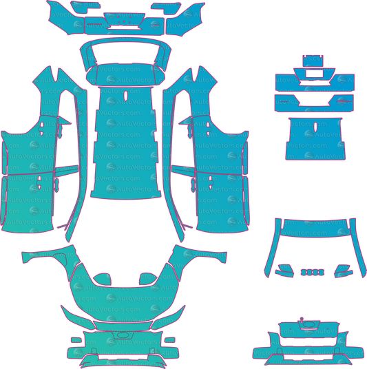 Subaru Trailseeker US Premium (From 2026) SUV – pre-cut PPF pattern templates, instant digital download vector cut files (CDR, AI, PDF, SVG)