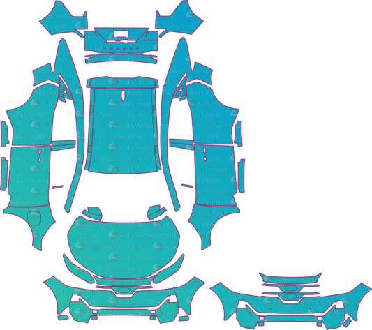 Subaru Uncharted Base (From 2026) SUV Pre-Cut PPF Pattern Templates – pre-cut PPF pattern templates, digital download vector files (CDR, AI, PDF, DXF, SVG)