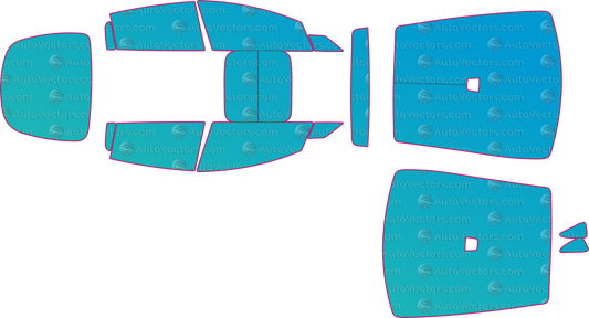 Tesla Model X Base (2016-2023) SUV Window Tint Pre-cut Templates – window tint pre-cut templates, digital download vector files (CDR, AI, PDF, DXF, SVG)