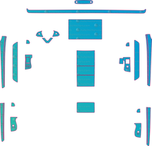 Tesla Model Y L Base (From 2025) SUV Interior Pre-Cut PPF Pattern Templates