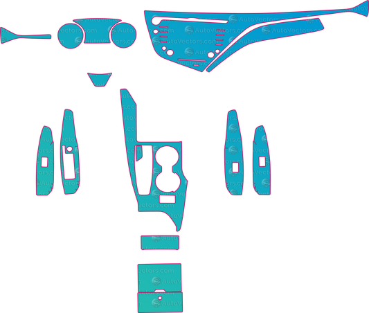 Toyota Camry XV70 Base (From 2018) Sedan – pre-cut PPF pattern templates, instant digital download vector cut files (CDR, AI, PDF, SVG)