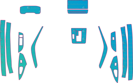 Toyota Corolla CN (From 2026) Interior – interior pre-cut PPF pattern templates, instant digital download vector cut files (CDR, AI, PDF, SVG)