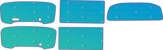 Toyota Crider (From 2021) Sedan Interior – interior pre-cut PPF pattern templates, instant digital download vector cut files (CDR, AI, PDF, SVG)