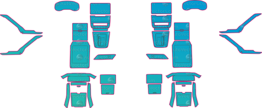 Toyota iNNOVA (From 2025) Interior – interior pre-cut PPF pattern templates, instant digital download vector cut files (CDR, AI, PDF, SVG)