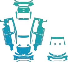 Volkswagen Caddy Life (From 2021) Mk5 Van Pre-Cut PPF Pattern Templates