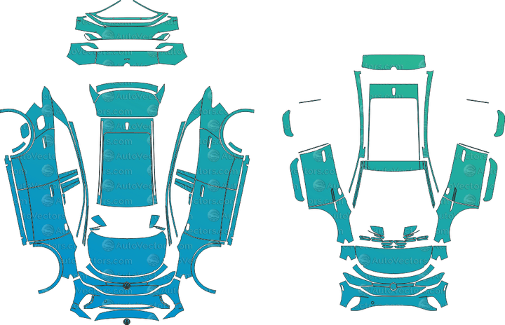 Vw Pattern Png Volkswagen ID.4 Pre-Cut PPF Templates digital instant download ...