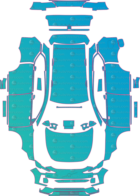 Volvo EX60 (From 2026) SUV pre-cut PPF pattern layout