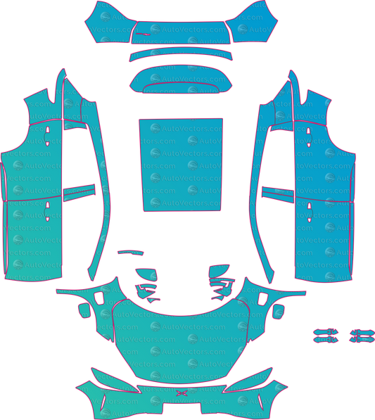 XPeng G3 (From 2020) SUV – pre-cut PPF pattern templates, instant digital download vector cut files (CDR, AI, PDF, SVG)