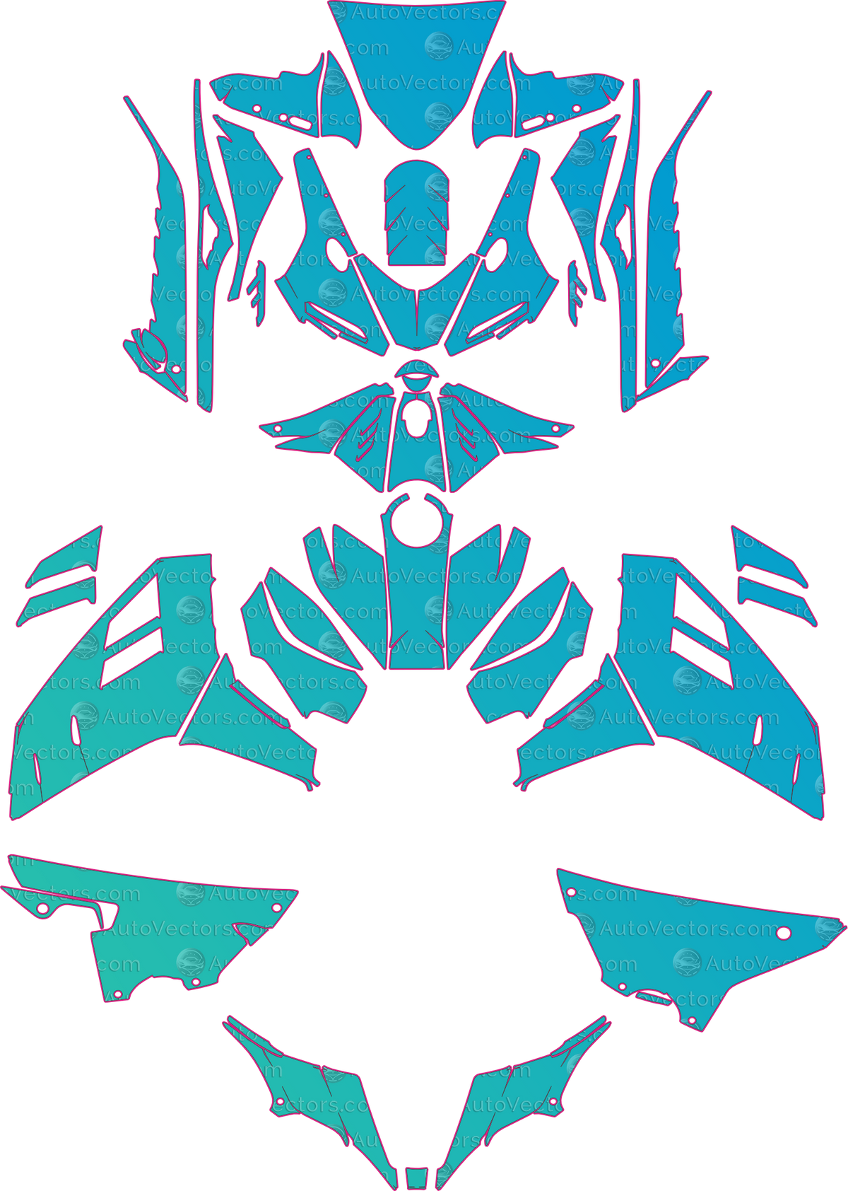 Zxmoto 820 RR Base (From 2026) Moto – motorcycle pre-cut PPF pattern templates, instant digital download vector cut files (CDR, AI, PDF, SVG)